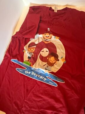 Phillies Players Daycare stott marsh and bohm Red Short Sleeve Tee